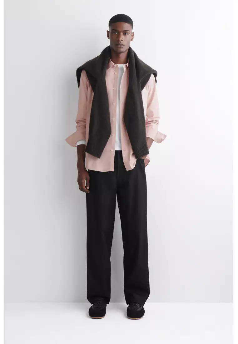 RELAXED PIMA COTTON-POPLIN SHIRT