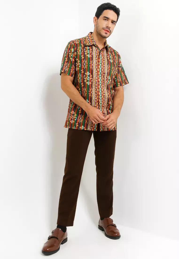 Hem Body Fit Batik Lurik Tenun