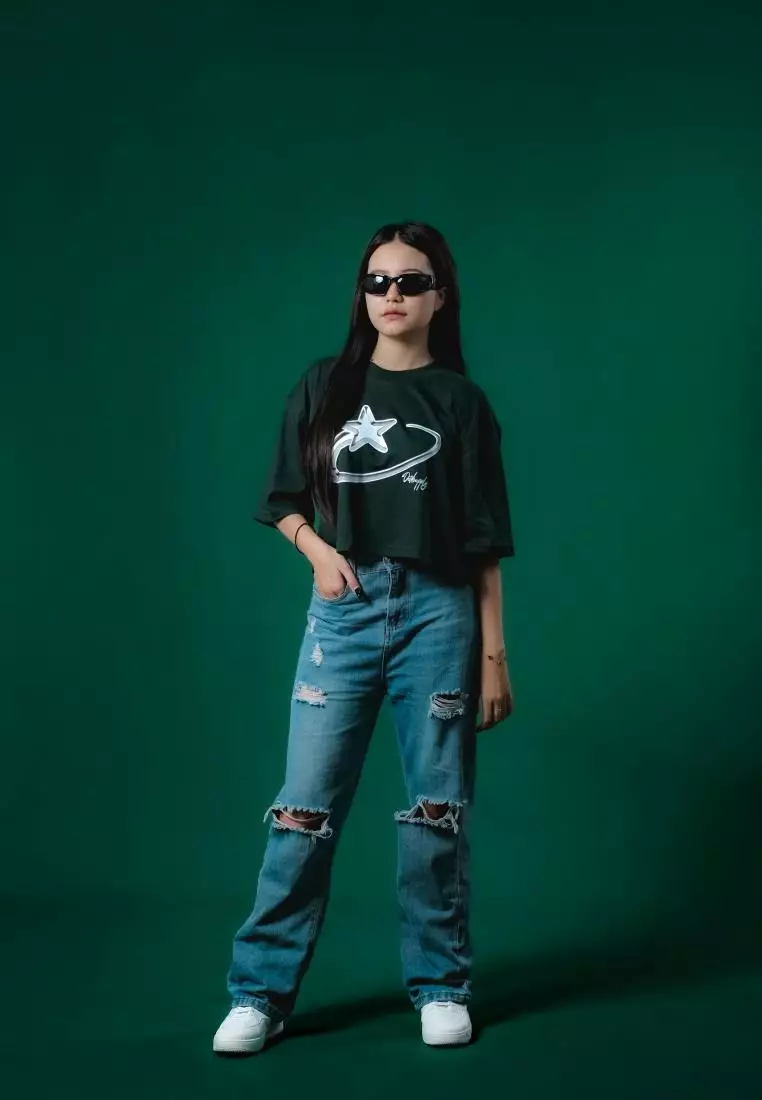 OOTDSUPPLY Croptee Stellar 3rd Colors | Croptee Oversize Wanita CT029