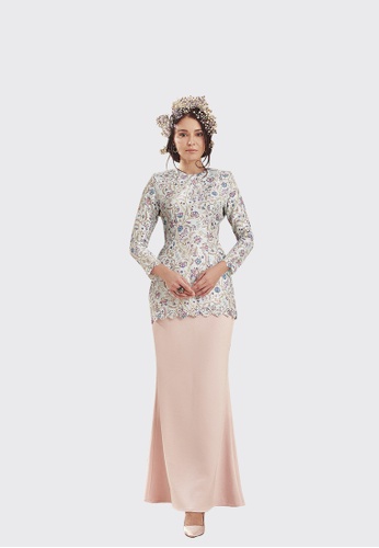 Lisa Modern Kurung from Nadjwazo by LadyQomash in Pink and Blue and Purple