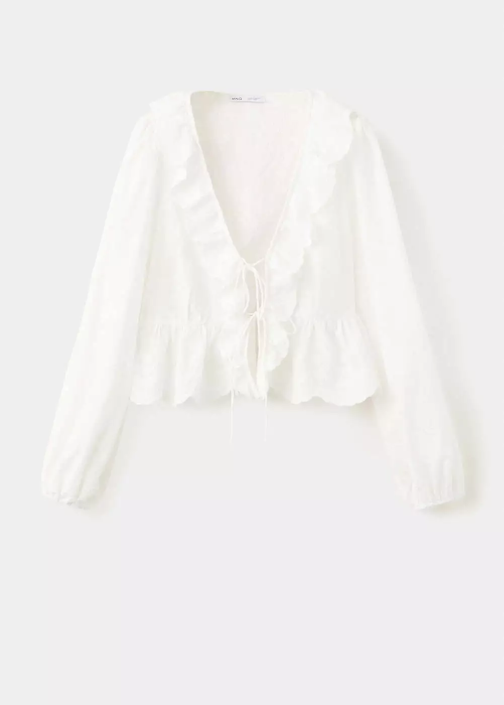 Blus bordir dengan rumbai