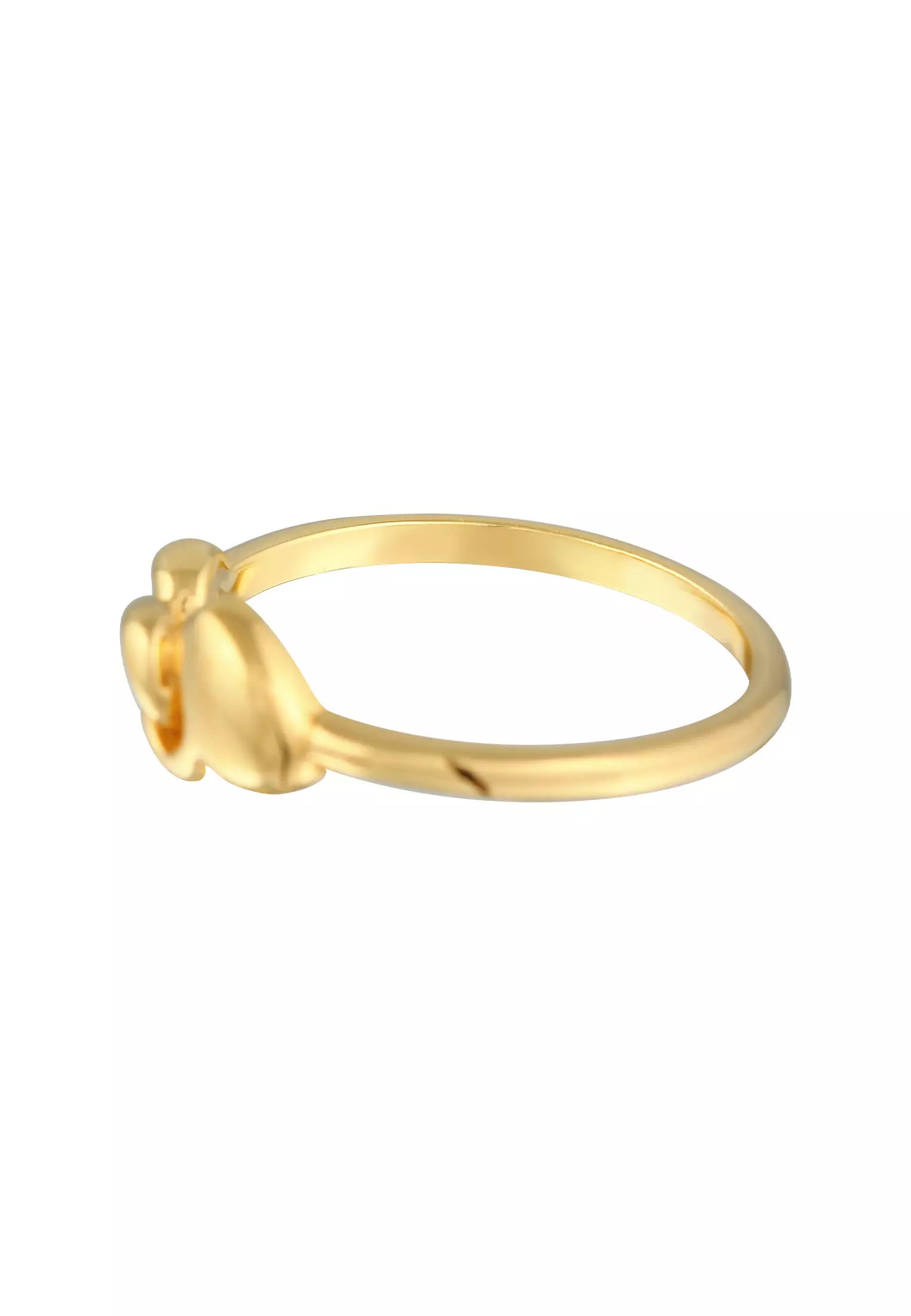Buy ELLI GERMANY Ring Heart Infinity Fused Gold Plated 2023 Online ...