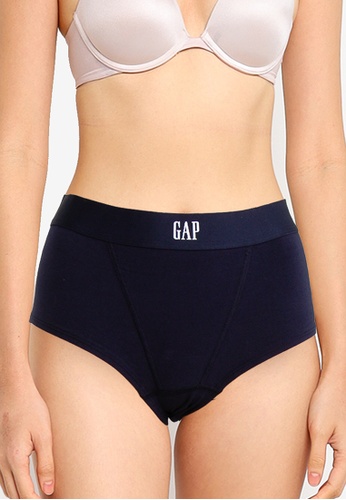 GAP navy Stretch Cotton Logo Hipster Panties E52D3USFF44DCDGS_1