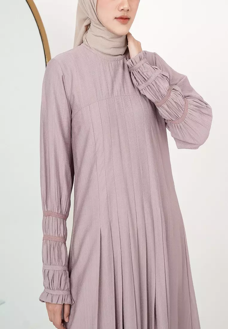 Anaya Midi Dress Light Brown