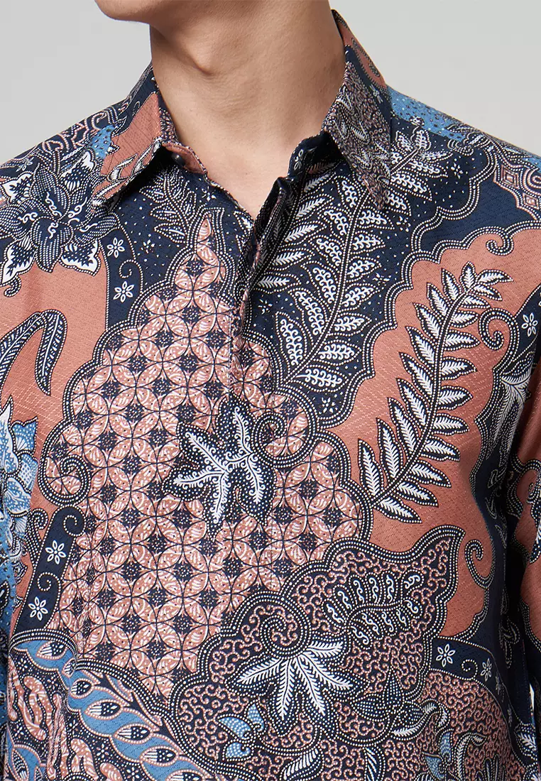 Exclusive Slimfit Asya Kemeja Batik Pria Lengan Panjang