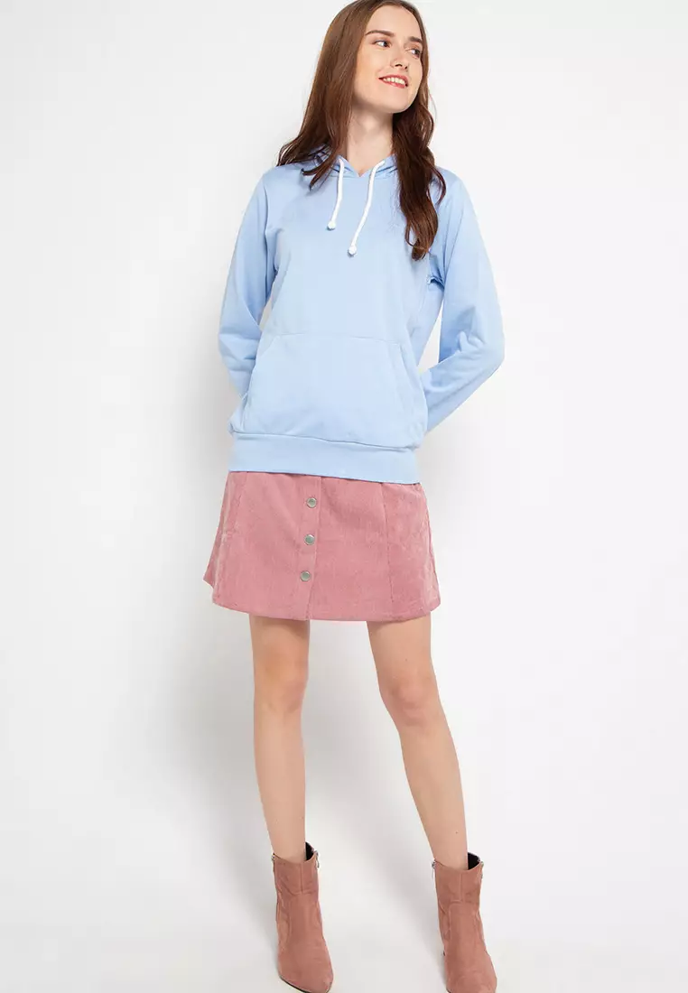 Basic Sweater Lengan Panjang Hoody Hoodie