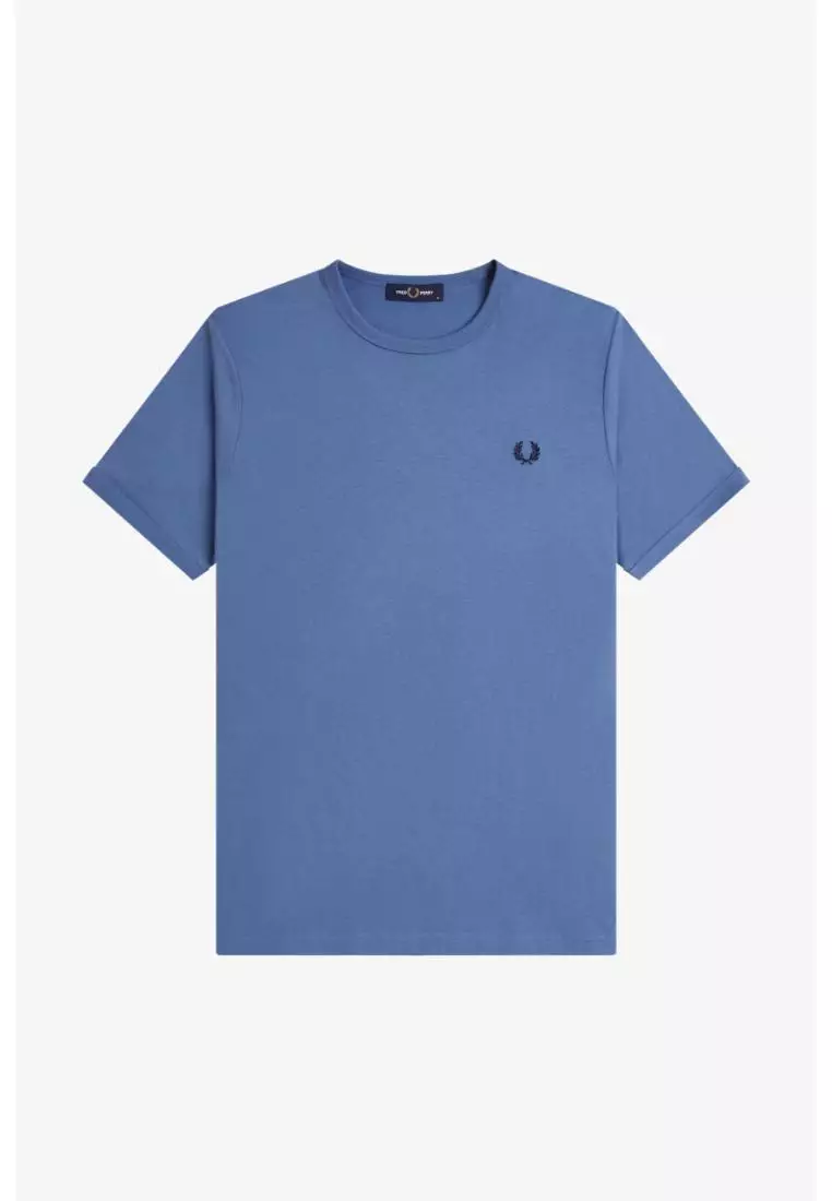 Fred Perry M3519 Ringer T-Shirt (Ace Blue)