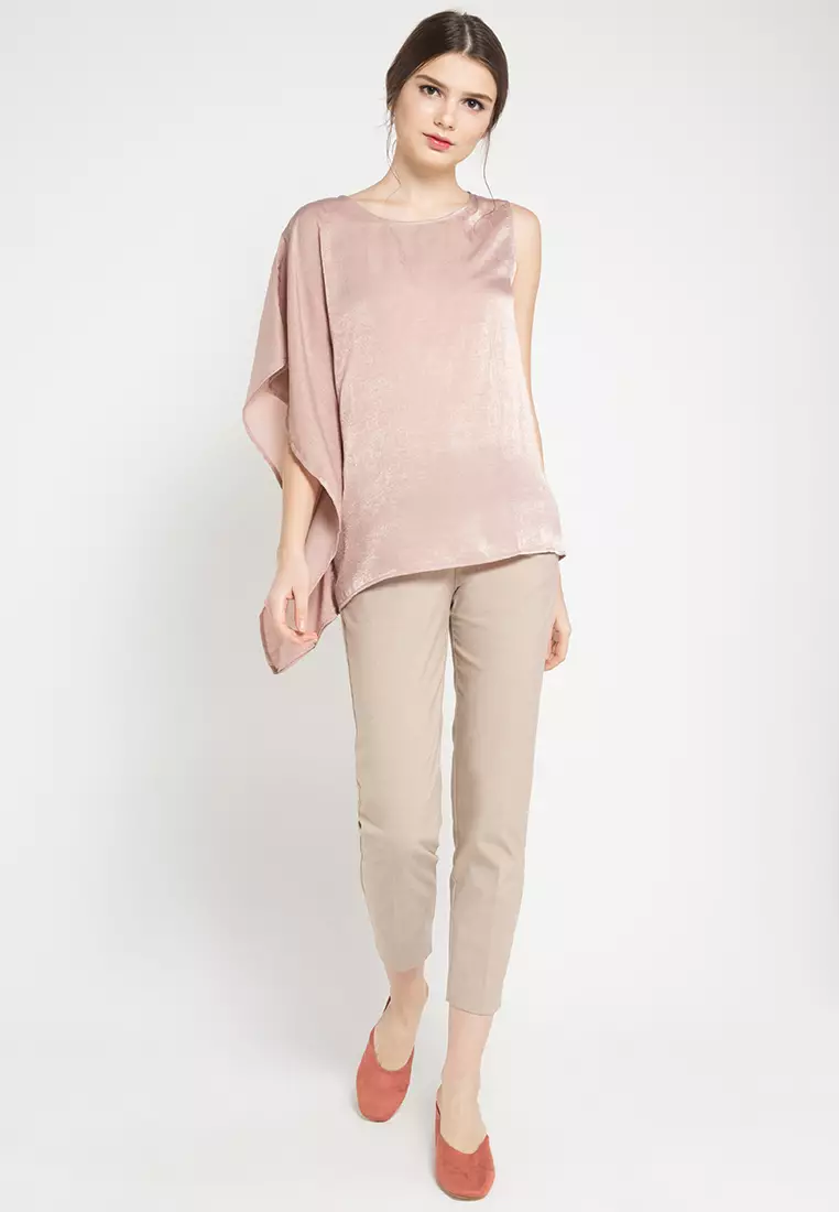 Bryn Blouse Warna Beige