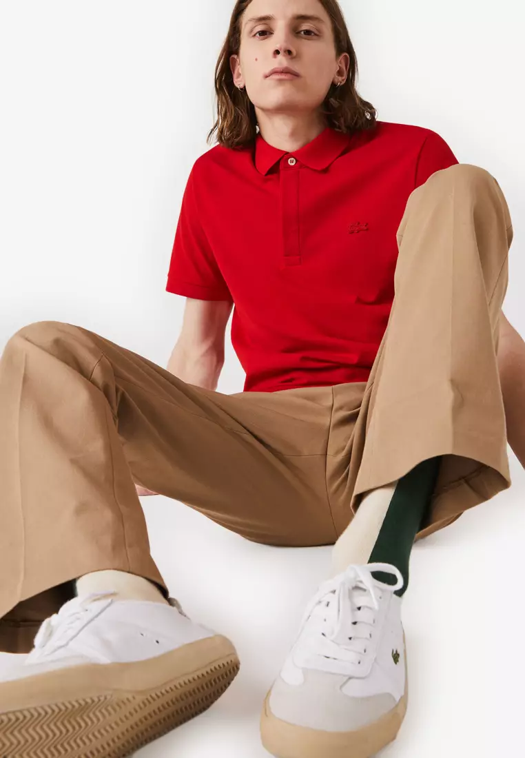 Men's Lacoste Paris Polo Shirt Regular Fit Piqué