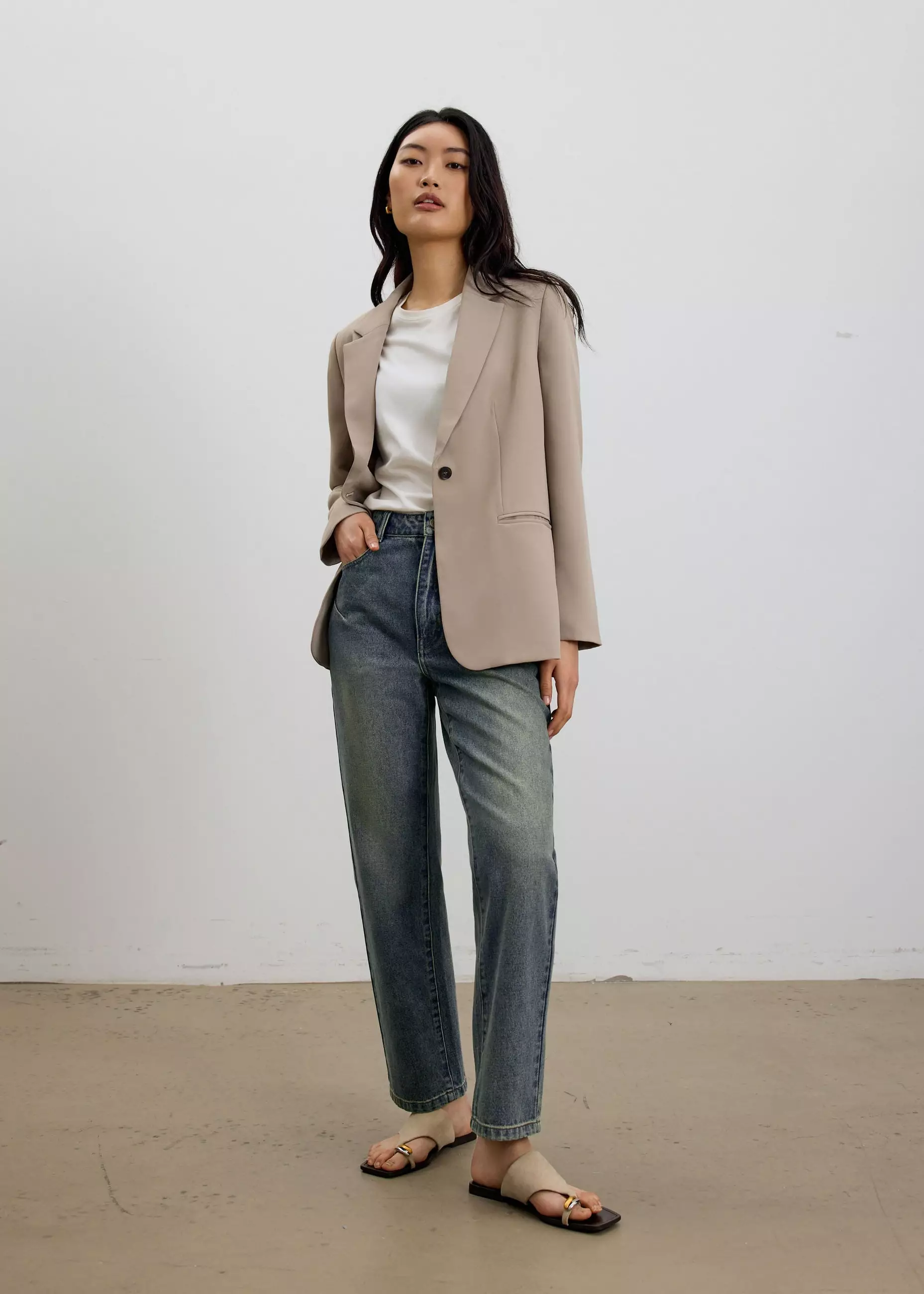 Celana Panjang Wanita - Suki Denim Slim Illusion Straight Leg Jeans