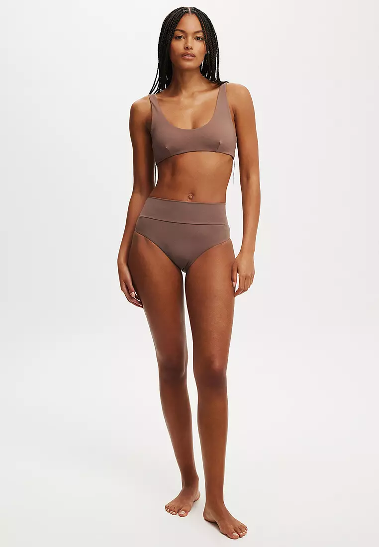 Smoothing Plunge Front Bikini Top