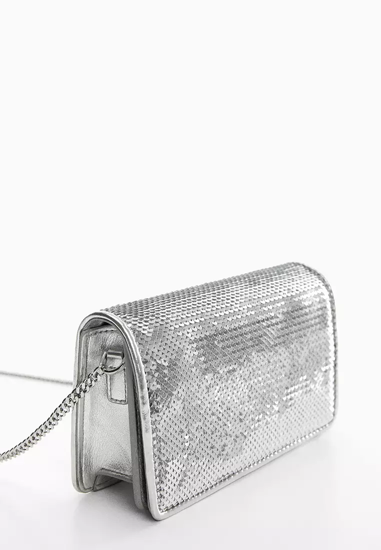 Mango best sale silver bag