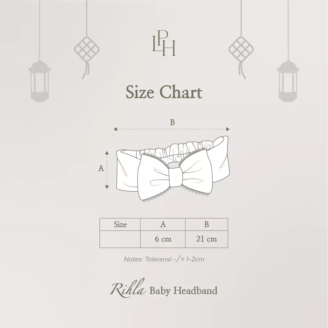 Little Palmerhaus - Baju Lebaran 2026 - Rihla Baby Headband (Bando Pita Bayi) Green