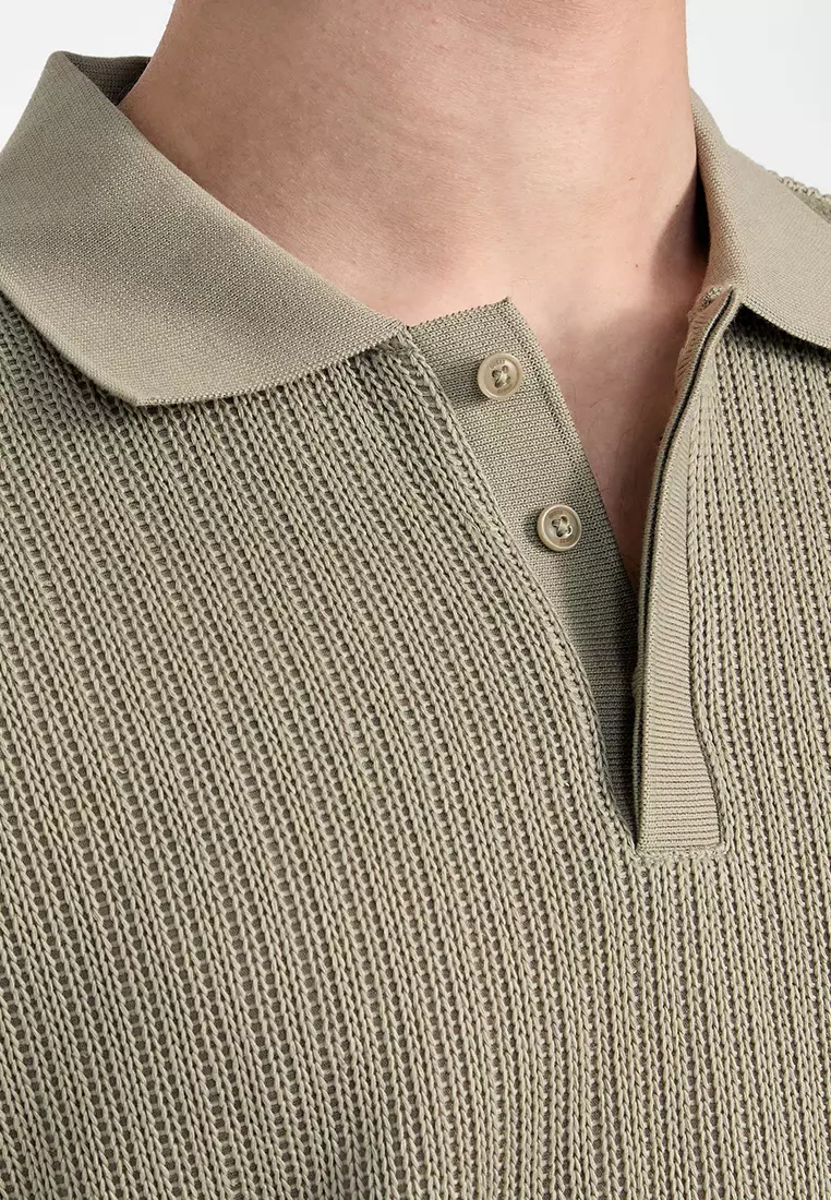 Dario Knit Textured Polo