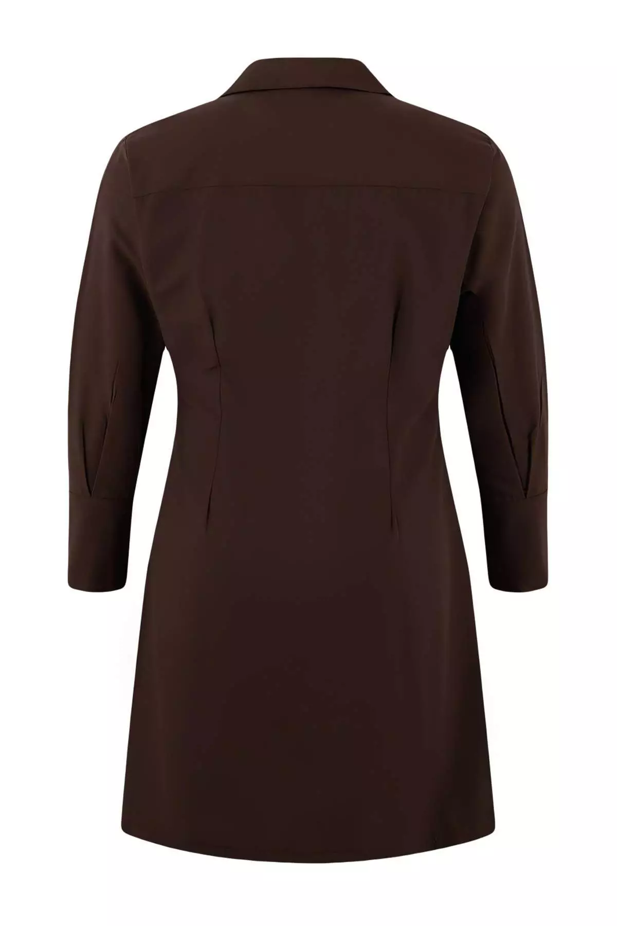 Buy Trendyol Brown Mini Woven Plus Size Shirt Dress Tbbss26Ah00079 Online |  ZALORA Malaysia