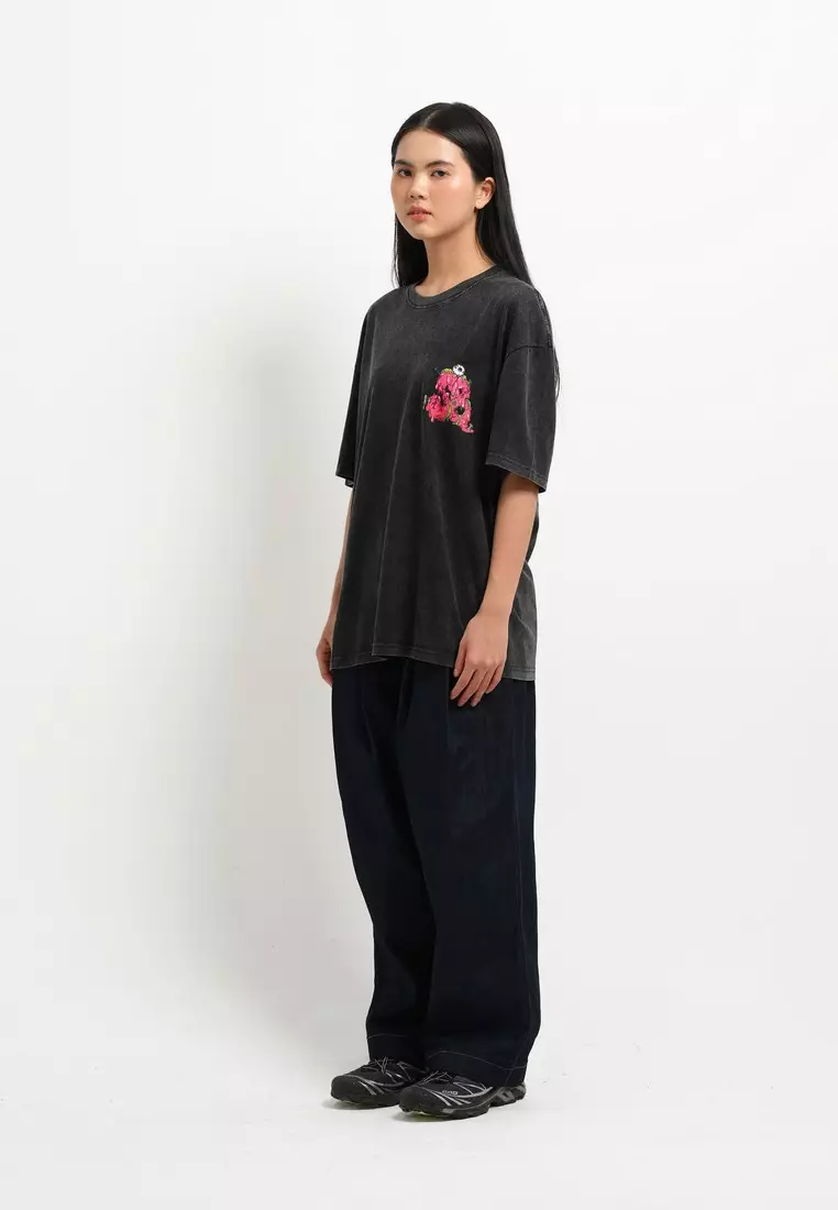 3Second Kaos Unisex Lengan Pendek Relaxed Fit Katun Carlos 290125