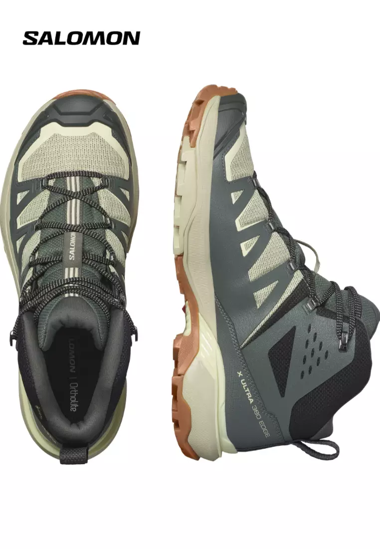 X ULTRA 360 EDGE MID GTX Men Outdoor Shoes in Urban Chic / Alfalfa / Transparent Yellow