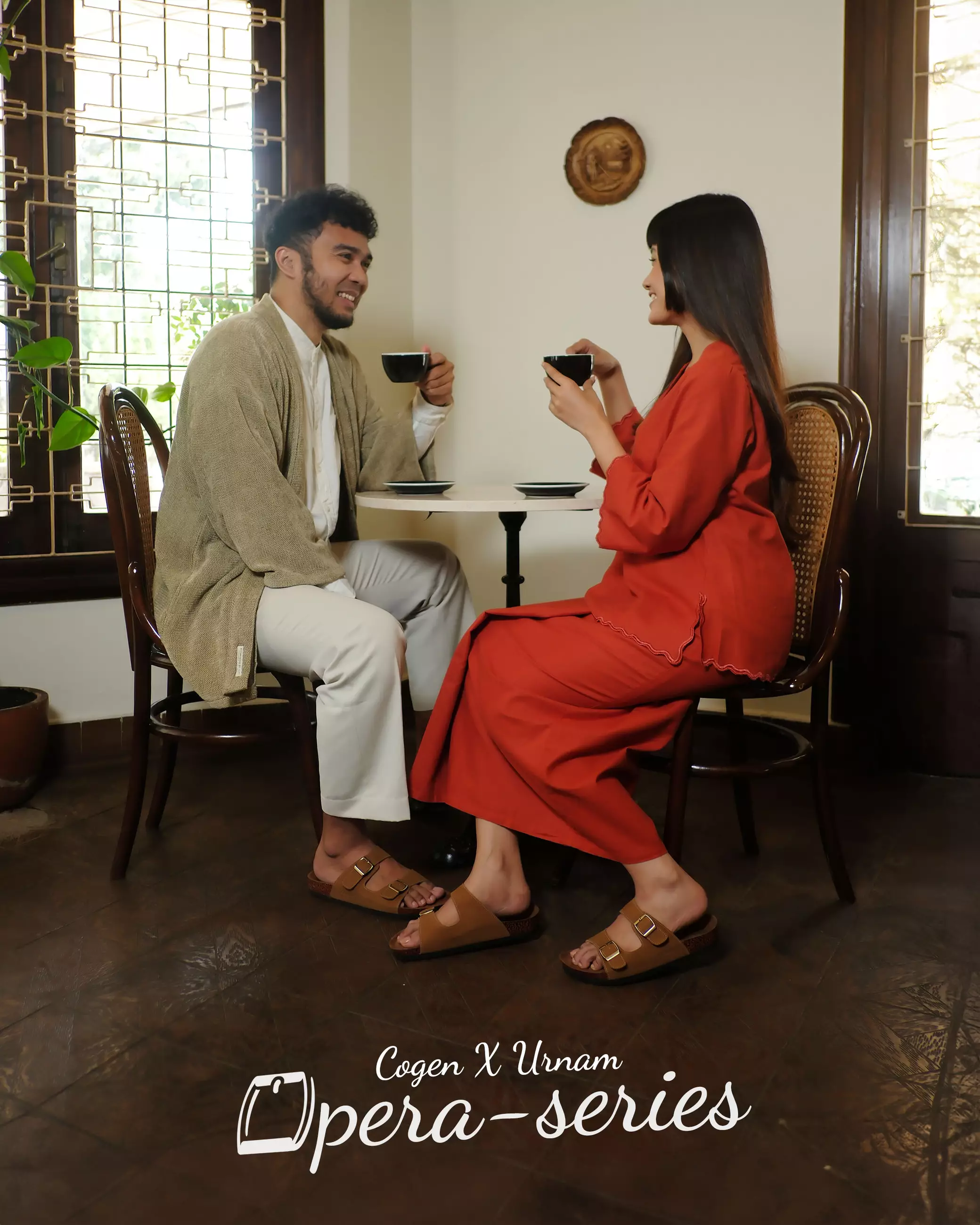 Cogen Sandal Pria Sendal Kulit Birken Vintage - Opera Tan