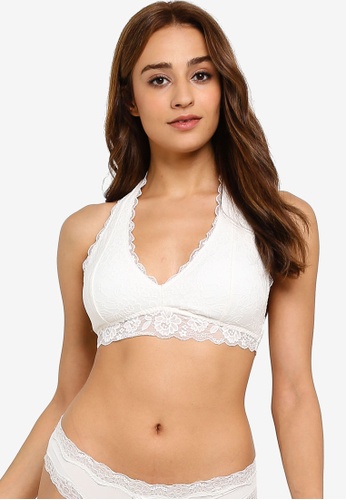 Hollister white halter bralette Clearance