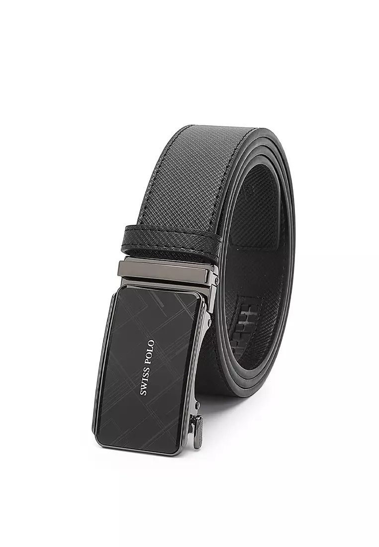 Men's 35mm Automatic Buckle Belt - Black