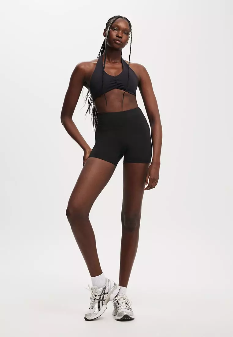 Ultra Soft Scrunch Halter Crop Bra