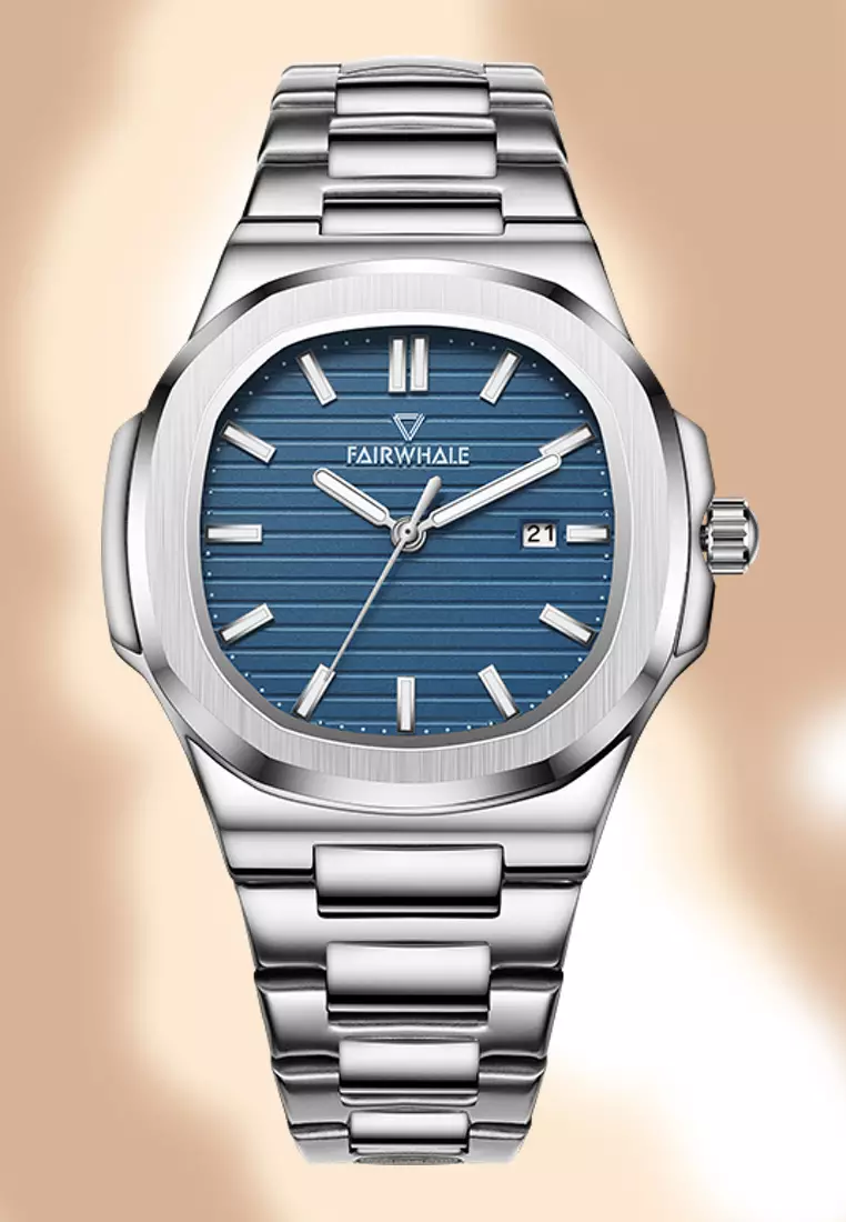 Unisex Quartz Watch, 39mm, Blue Dial, Metal Bracelet