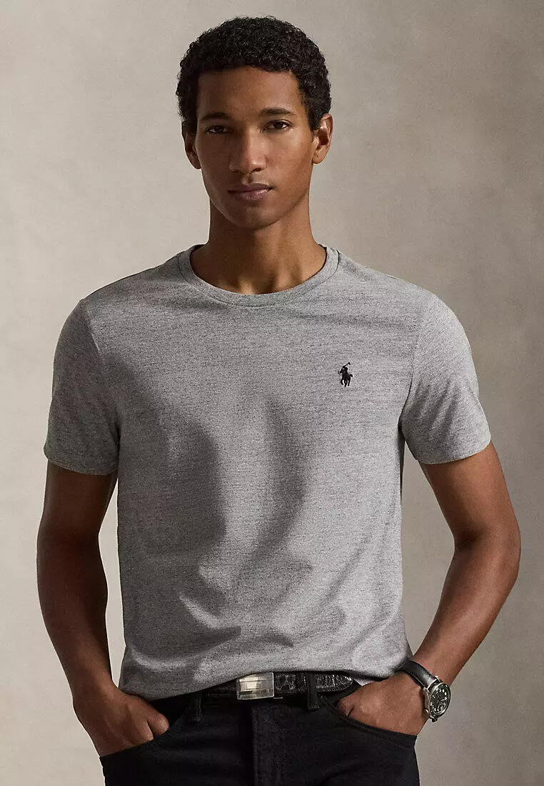 Custom Slim Fit Jersey Crewneck T-Shirt