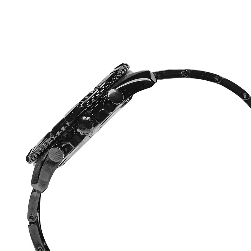 Jam Tangan Pria Seiko Chronograph SNDF27P1 Black Dial Gunmetal Stainless Steel Strap