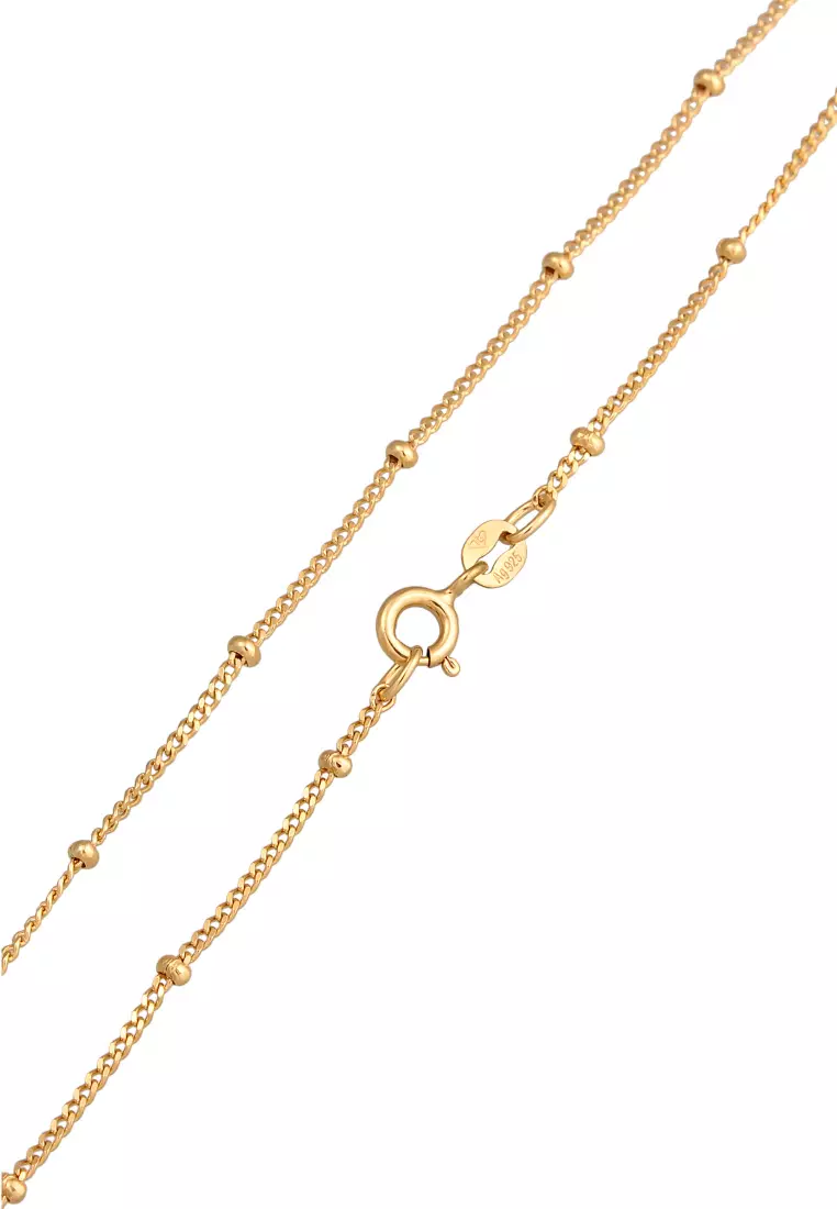 Kalung Perhiasan Perak 925 Wanita Ball Shell Pearl Gold Plated