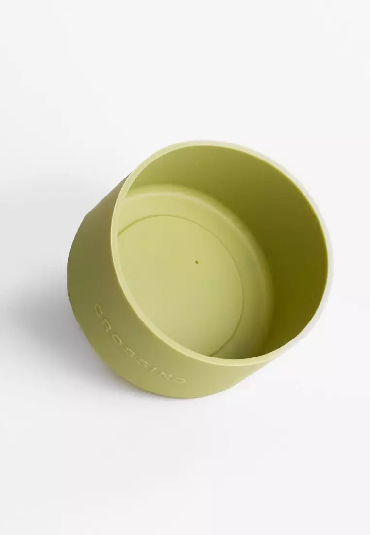 Crossing Silicone Water Bottle Boot - Fits Diameter 7-7.5cm (550ml) Blistered Pack - Moss