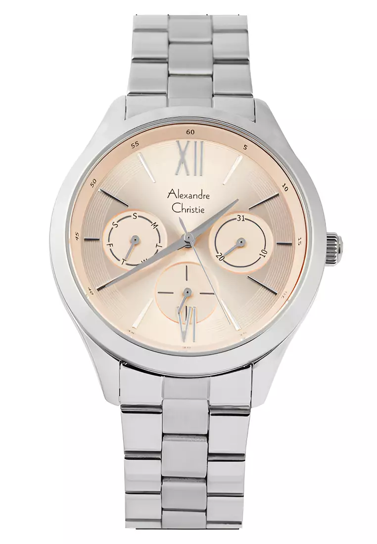 Jam Tangan Wanita Alexandre Christie Multifunction AC 2796 BFBSSLN - Stainless Steel