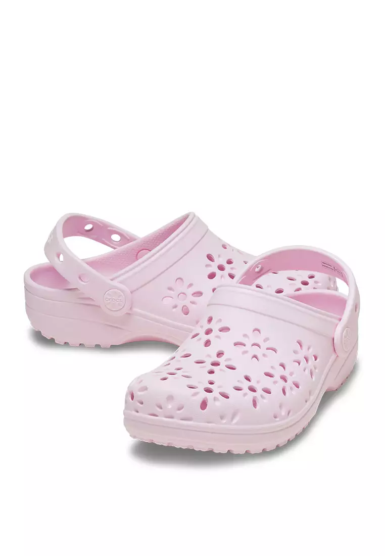 Buy Crocs Kids' Classic Floral Cut Out Clogs Online ZALORA Malaysia
