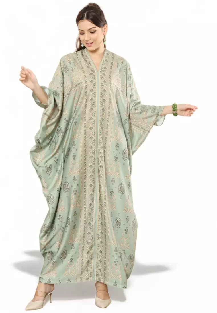 Kanzi Exclusive Long Sleeve Songket Kaftan