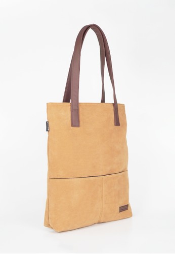 Tas Tote Bag Wanita Chalitta Series - Coklat Muda