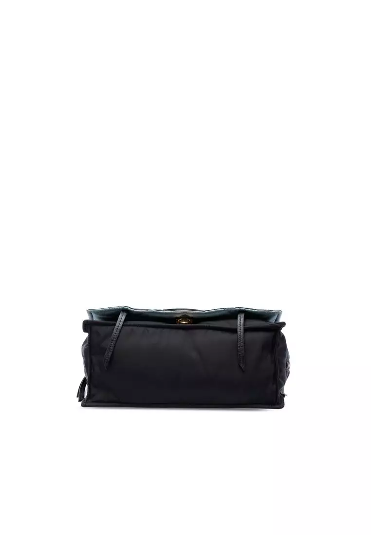 Pre-Loved Prada Tessuto Etiquette Satchel