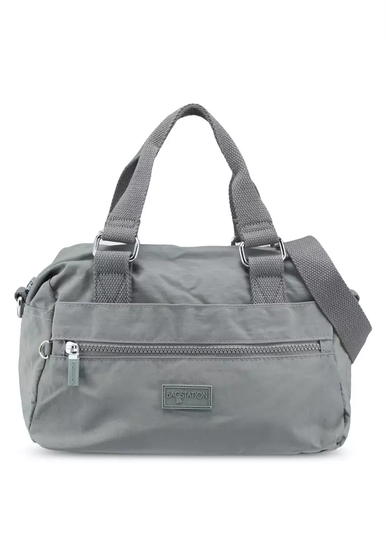 Buy Bagstation Crinkled Nylon Convertible Top Handle Bag 2024 Online ...
