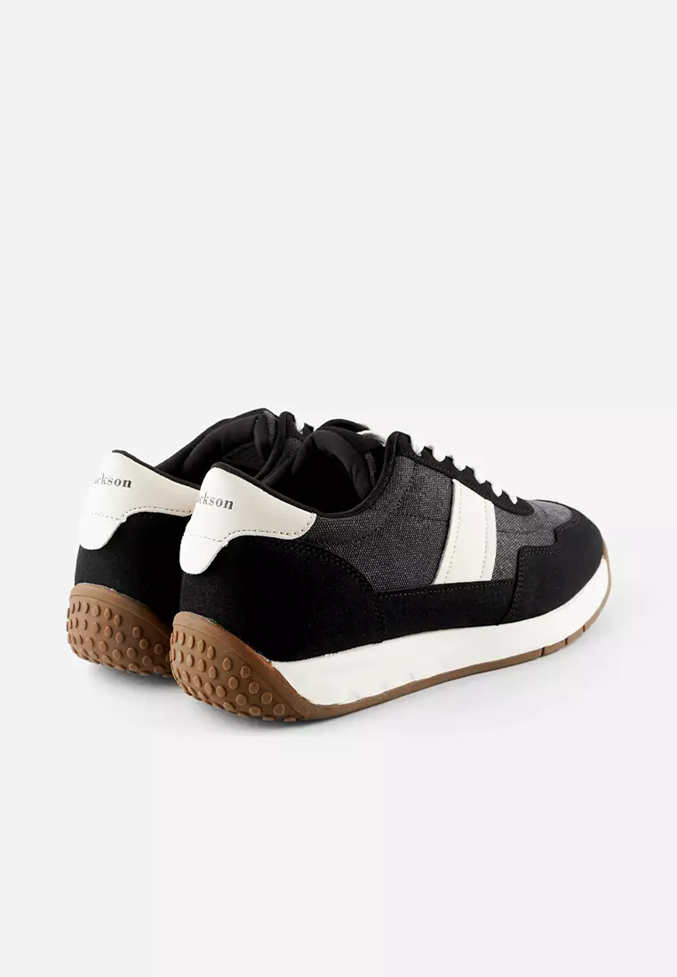 Jackson Kian 1JG Black - Sepatu Sneakers