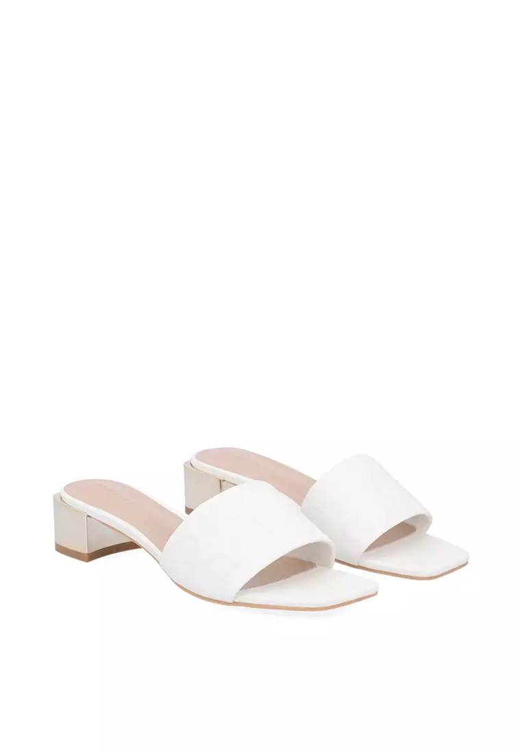 White CR Mabel Chunky Sandals