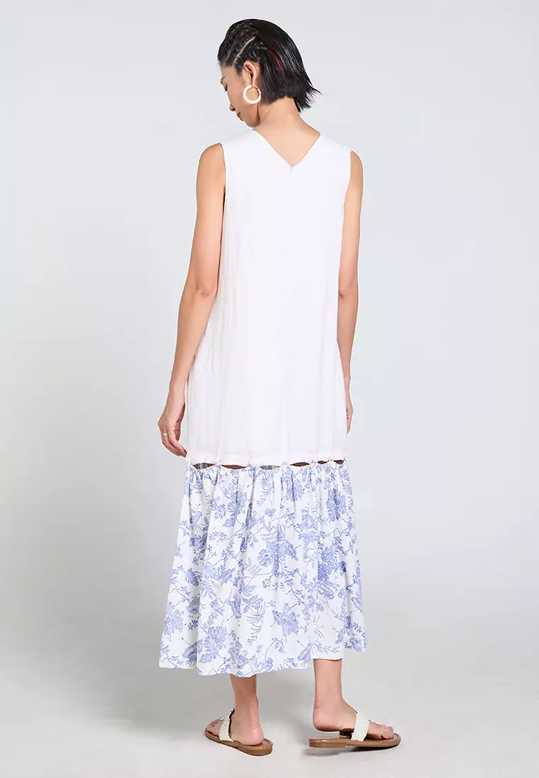 Minimal Linen Maxi Dress