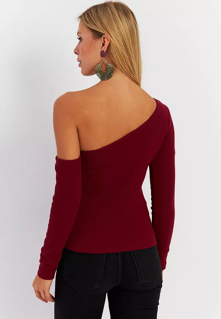 Asymmetric Sleeve Camisole Blouse