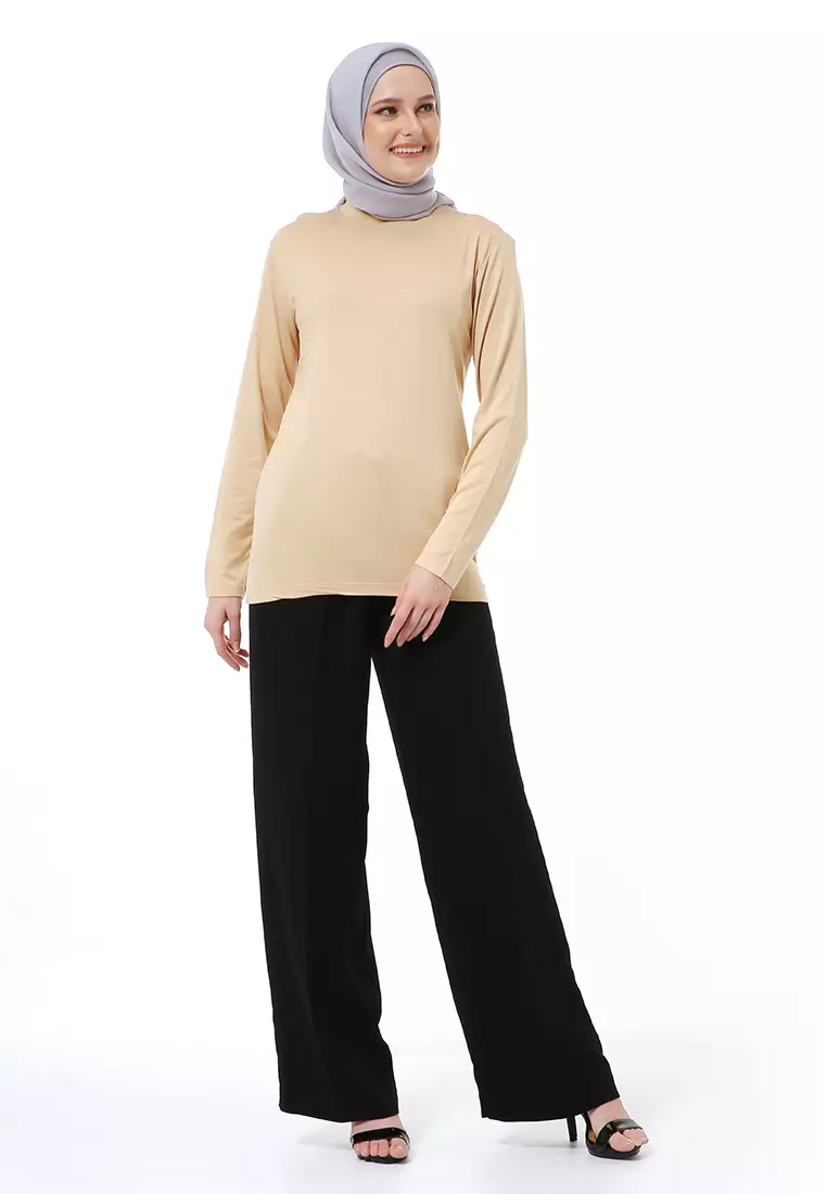 Zlora Manset Atasan Wanita Motif Long Sleeve Reguler Fit  - Coksu