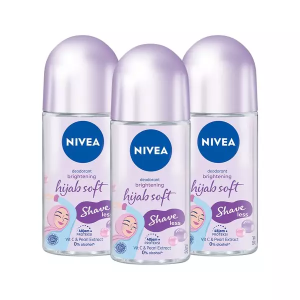 NIVEA Hijab Soft Shaveless Deodorant Roll On 50ml - Triple Pack