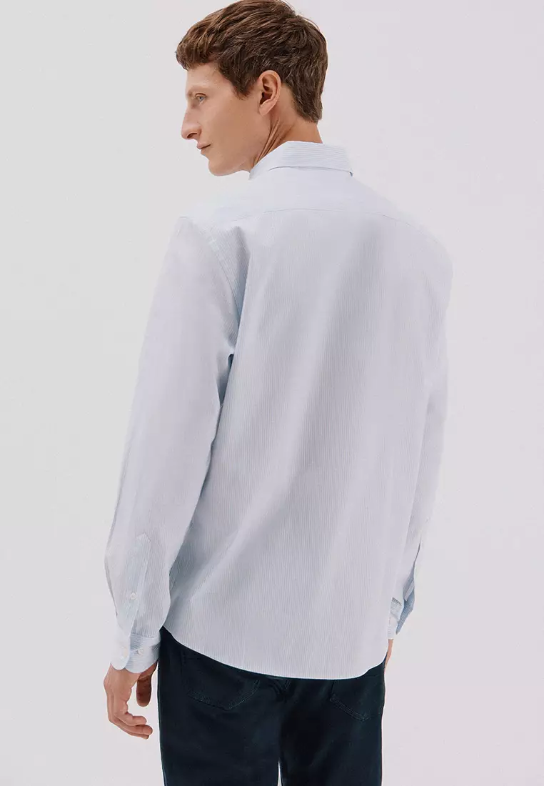 Striped Tencel Cotton Shirt