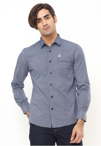 Jual Johnwin Slim Fit Kemeja Casual Active Kemeja Corak