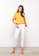 LC WAIKIKI orange Crew Neck Cotton T-Shirt 9AAD7AA51C6495GS_5