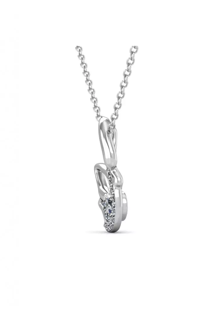 Swan Pendant - Kalung Crystal Swarovski by Her Jewellery