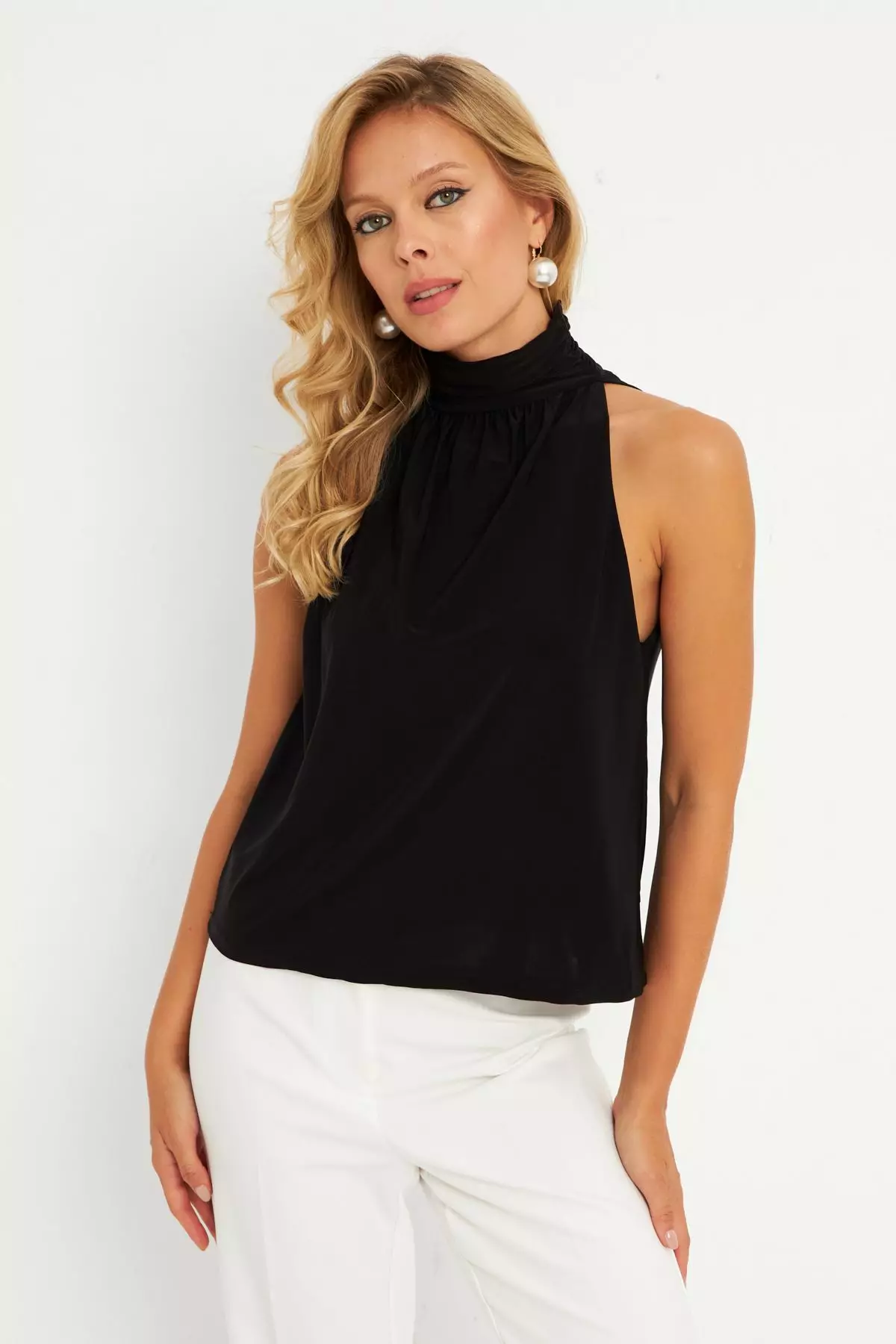 エンフォルド2026SS★ HIGH-NECK BLOUSE 美品 Cool & Sexy High Neck Blouse 2026 | Buy Cool & Sexy Online