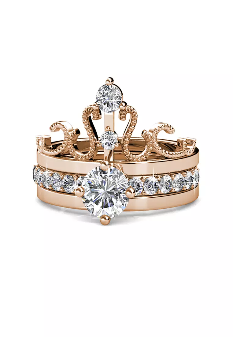 Gold crown hotsell rings for her
