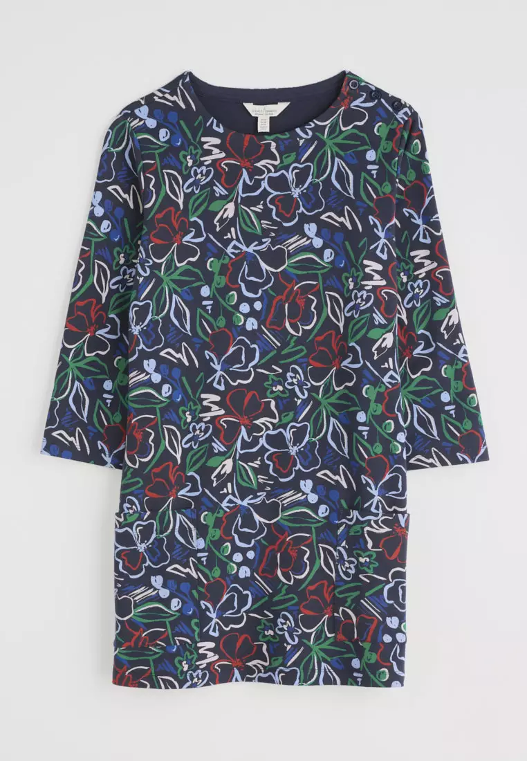 Seasalt Cornwall Navy Tall Waves Tunic