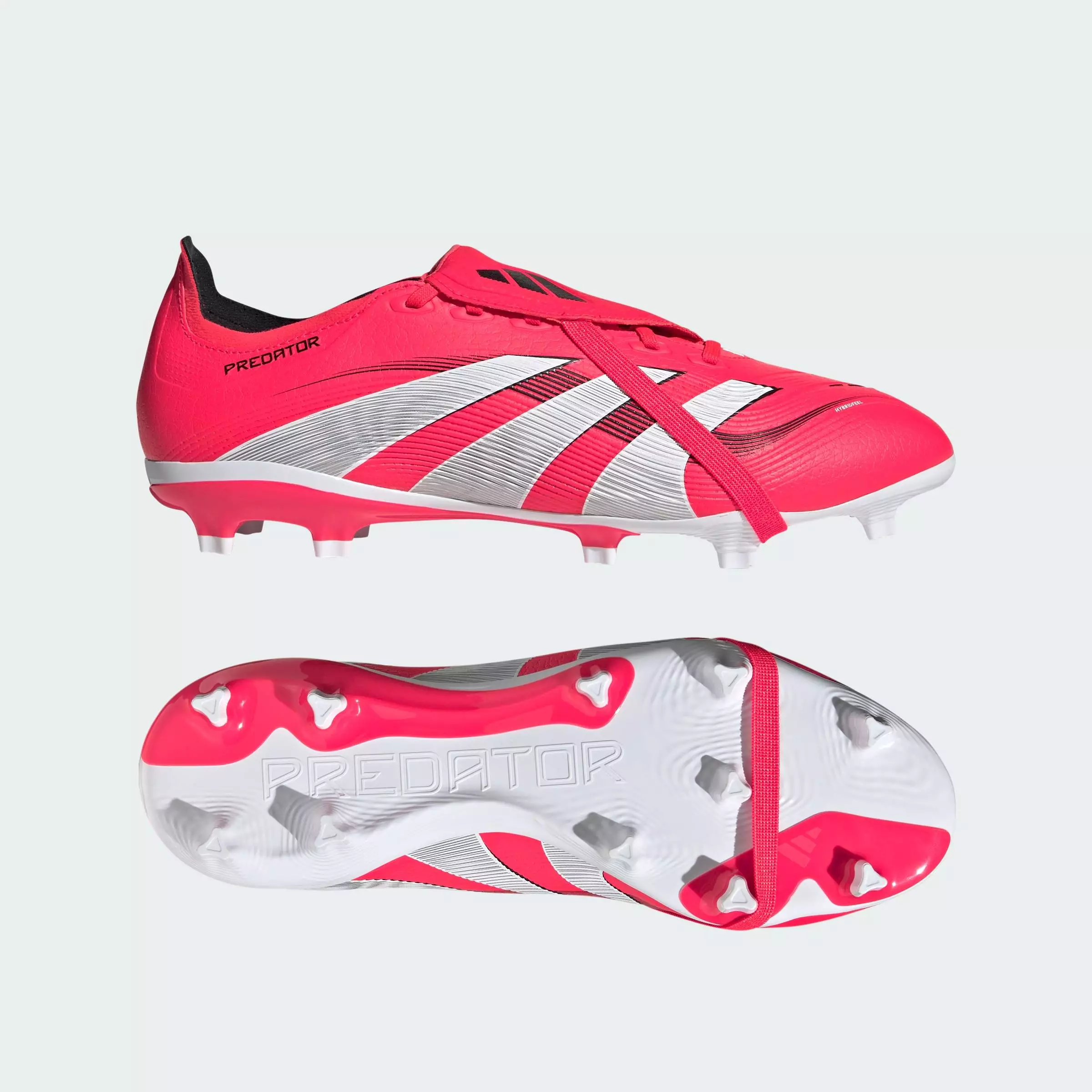 Football Predator League Fold-Over Tongue Firm/Multi-Ground Boots Unisex Red ID1319